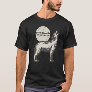 Camiseta Park Rapids Minnesota MN Wolf Moon Howling Souveni