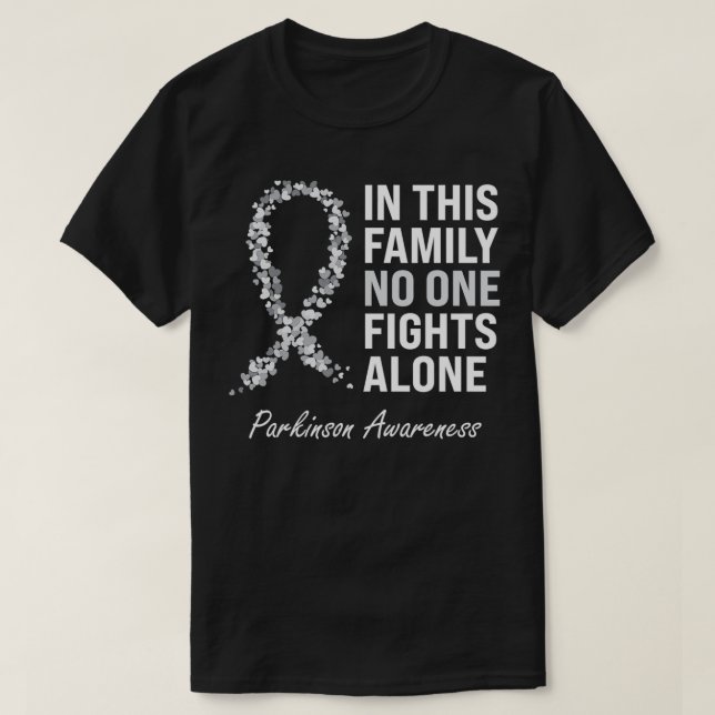 Camiseta Parkinson Awareness Gray Ribbon  (Diseño del anverso)