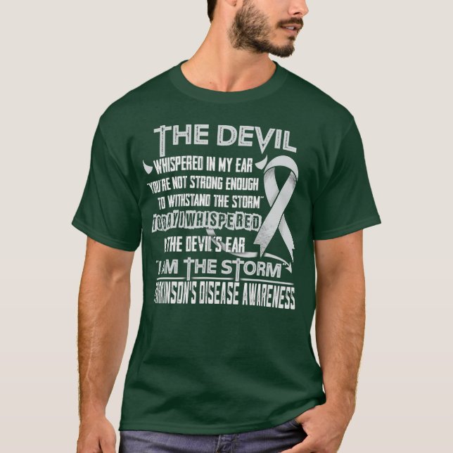 Camiseta Parkinsons Disease Awareness I am the Storm (Anverso)