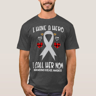 Camiseta Parkinsons Disease Awareness Ribbon I Have Hero