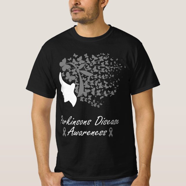 Camiseta Parkinson's Disease Awareness - Women Butterflies  (Anverso)