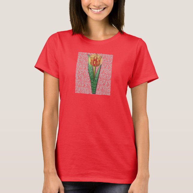 Camiseta Parkinsons Fuerza Burst Tulip RednYellow (Anverso)