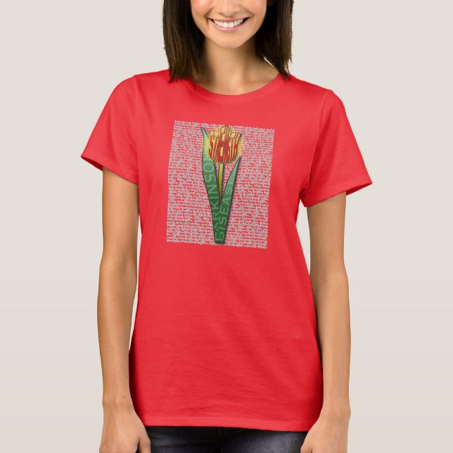 Camiseta Parkinsons Fuerza Burst Tulip RednYellow (Anverso)