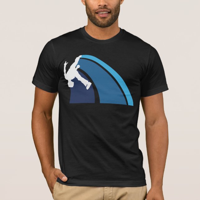 Camiseta Parkour alinea el azul (Anverso)