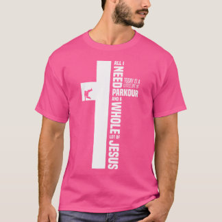 Camiseta Parkour And Jesus Funny Free Running Parkour