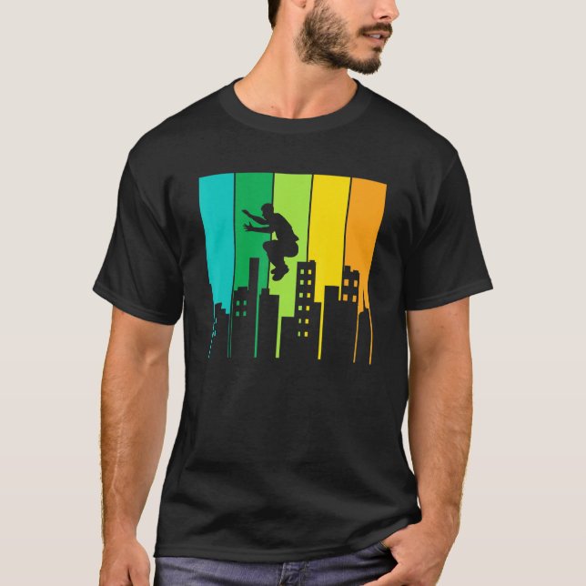 Camiseta Parkour City Jumping Freerunner Gymnast Freestyle (Anverso)