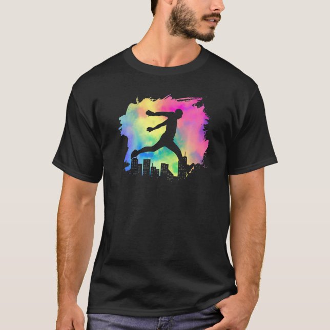 Camiseta Parkour corredor de estacionamiento de atletas ext (Anverso)