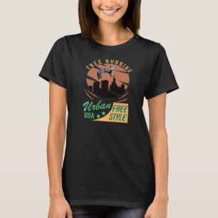 Camiseta Parkour de estilo libre de ejecución libre Extremo