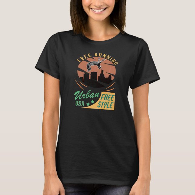 Camiseta Parkour de estilo libre de ejecución libre Extremo (Anverso)