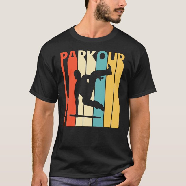 Camiseta Parkour de estilo vintage (Anverso)