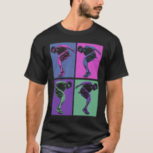 Camiseta Parkour de funcionamiento gratuito de Guay Retro P