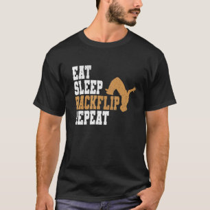 Camiseta Parkour Eat Sleep Backflip Repetir Guay