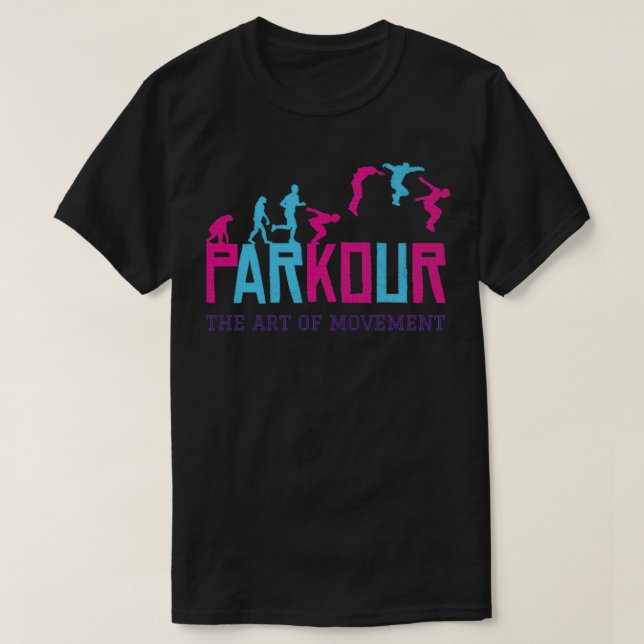 Camiseta Parkour El Arte Del Movimiento 1 (Diseño del anverso)