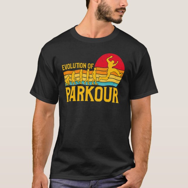 Camiseta Parkour extreme athlete parkour runner funny sayin (Anverso)