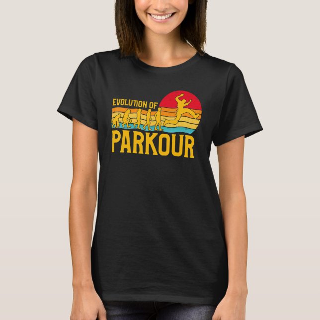 Camiseta Parkour extreme athlete parkour runner funny sayin (Anverso)