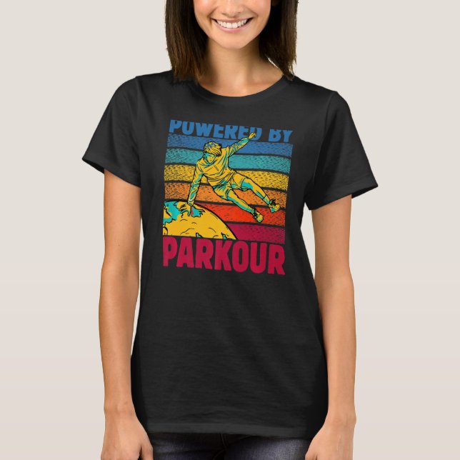 Camiseta Parkour extremo impulsado por parkour runner graci (Anverso)
