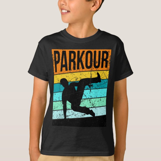 Camiseta Parkour For Boys Chicas Gear Jump Fiesta (Anverso)