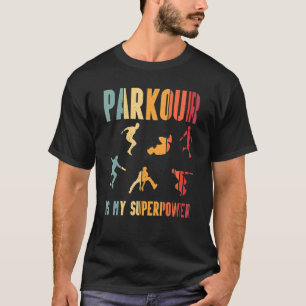Camiseta Parkour Formación de conducción gratuita Traceur F
