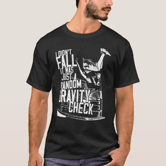 Camiseta Parkour Free Running Traceur I Didn't Fall It Was  (Anverso)