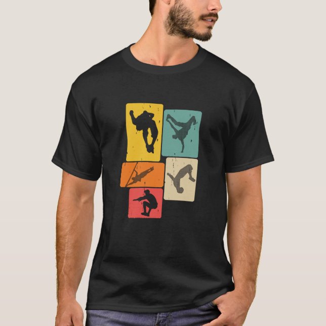 Camiseta Parkour Freerunner Traceur Retro Freerunning (Anverso)