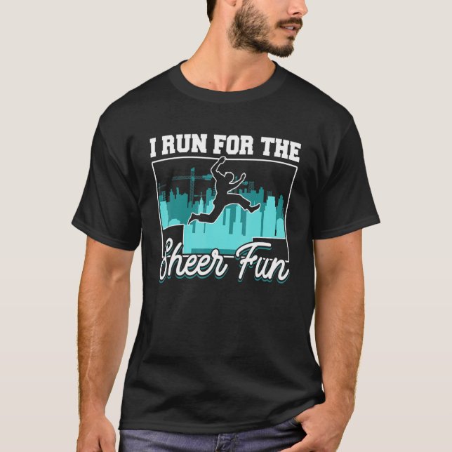 Camiseta Parkour Freerunning Traceur Atleta Corro Para El (Anverso)