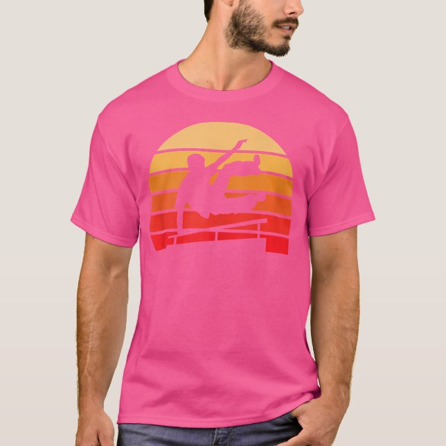 Camiseta Parkour Gift Retro Sunset Style Vintage Parkour (Anverso)
