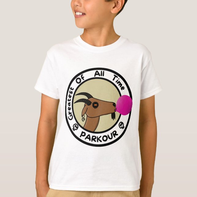 Camiseta Parkour Goat - Greatest of all time (Anverso)