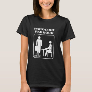 Camiseta Parkour Hardcore La Oficina Funny Parkour y gratis