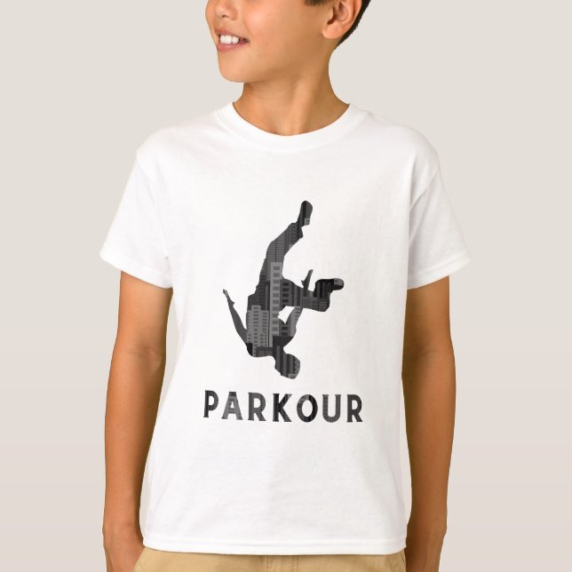 Camiseta Parkour on rooftops (Anverso)