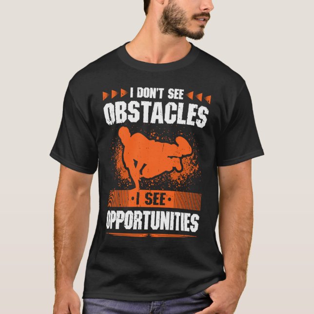 Camiseta Parkour Opportunities Freerunning Freerunner Jumpi (Anverso)