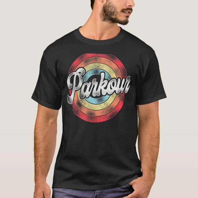 Camiseta Parkour Parkour Retro Vintage de Parkour (Anverso)