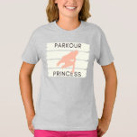 Camiseta Parkour princess pink<br><div class="desc">Original design for girls created by Valeta85 with the perfect combination of urban style and the thrill of parkour. Highlight your adventurous spirit and enjoy the freedom of movement with this t-shirt.</div>