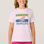 Camiseta Parkour princess yellow<br><div class="desc">Original design for girls created by Valeta85 with the perfect combination of urban style and the thrill of parkour. Highlight your adventurous spirit and enjoy the freedom of movement with this t-shirt.</div>