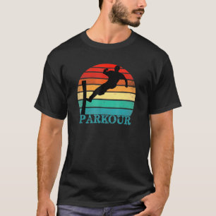 Camiseta Parkour Retro Carrera Libre Para Freerunner Vintag