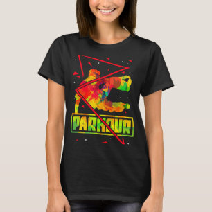 Camiseta Parkour Retro Freerunning Freerunner Jumping