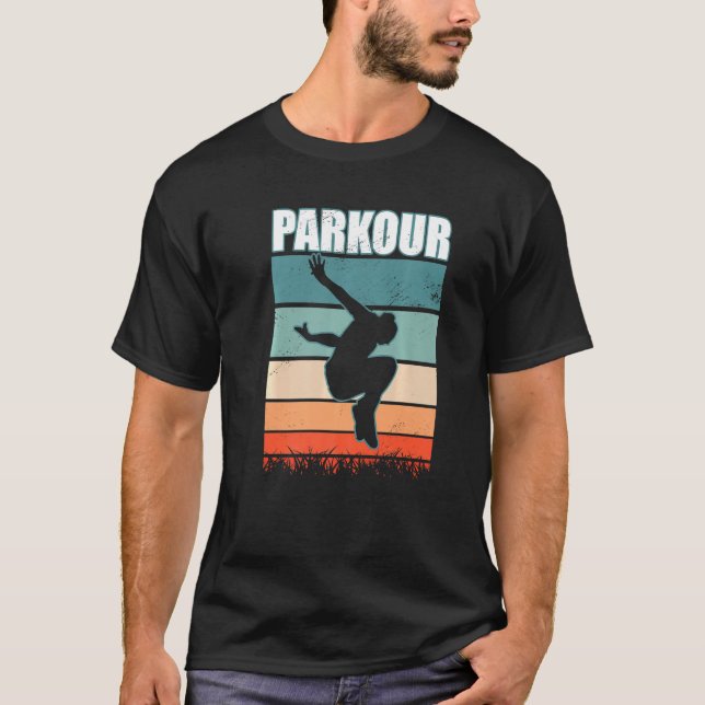 Camiseta Parkour Retro Sport Climbing Parkour (Anverso)