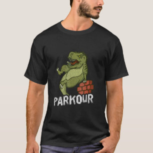 Camiseta Parkour Rex Wall Saltando libre carrera