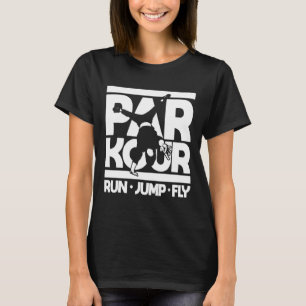 Camiseta Parkour Run Jumping Fly Freerunning Backflip Jum