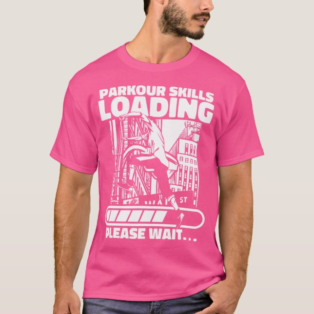 Camiseta Parkour Skills Loading Wall Run Traceur Training P (Anverso)