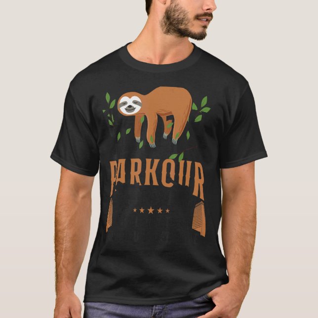 Camiseta Parkour Traceur Sloth Parkour Team We (Anverso)