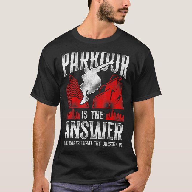 Camiseta Parkour Traceur Vintage Parkour (Anverso)