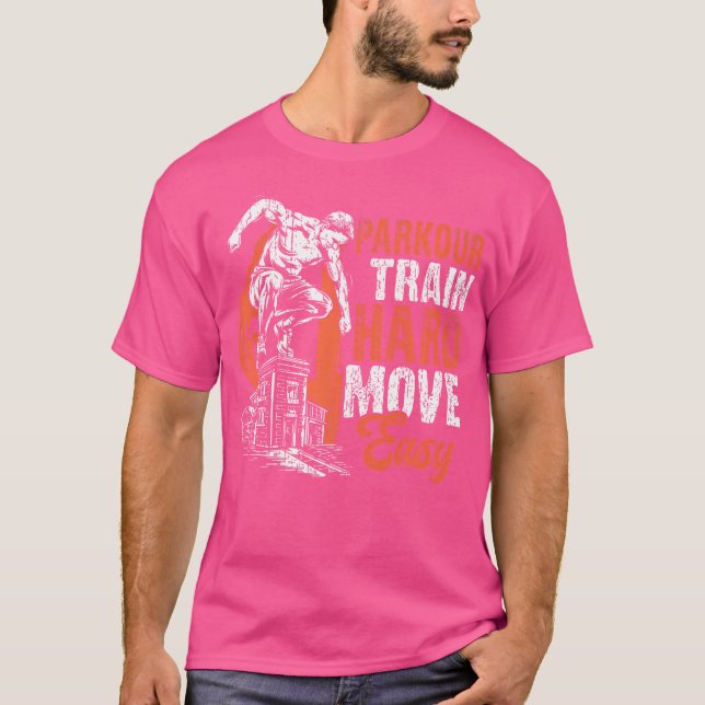 Camiseta Parkour Train Hard Move Easy Parkour (Anverso)