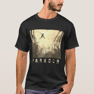 Camiseta Parkour Urban Free Running Estilo Art Sepia