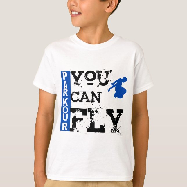 Camiseta Parkour - usted puede volar (Anverso)