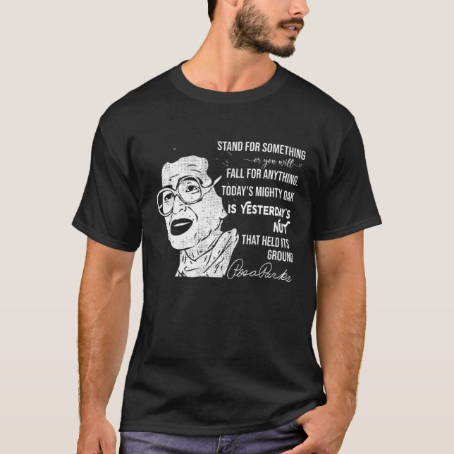 Camiseta Parks Quotes Rosa Inspirational Black History Mont (Anverso)