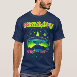 Camiseta Parlamentario Funkadelic Retro Mothership Rock Fun