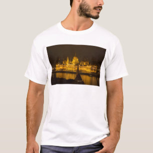 Camiseta Parlamento húngaro Budapest por noche