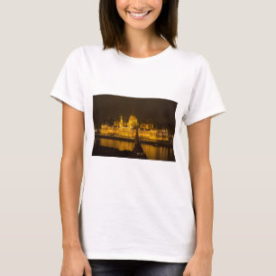Camiseta Parlamento húngaro Budapest por noche