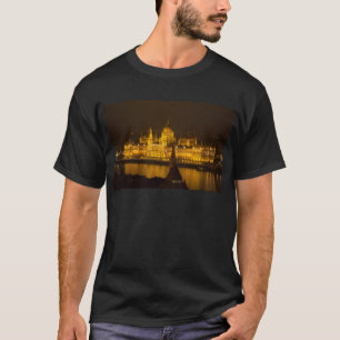 Camiseta Parlamento húngaro Budapest por noche