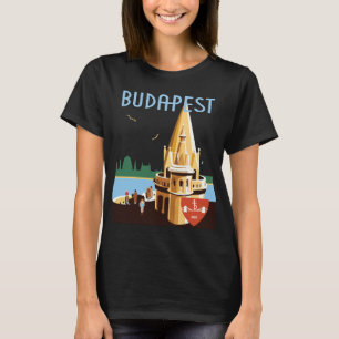 Camiseta Parlamento Hungría Budapest Azul Viaje